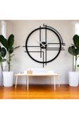 Create Handle 50 Cm Siyah Ahşap Duvar Saati – Sessiz Quartz Mekanizma