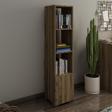 Kuzey 4 Raflı, Kapaklı Minimal Kitaplık