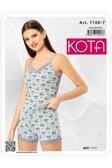 Kota 7100 İp Askılı Baskılı Şortlu Takım