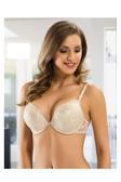 Le Jardin 7005 Cappuccino 2 Beden Büyüten Büyük Gösteren Destekli Dolgulu Dantelli Soft Cup Sütyen