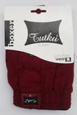 Tutku Erkek Bordo Penye Düğmeli Boxer