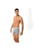 Tutku 9`Lu Erkek Likralı Boxer - Gri - M-2