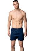 Sedef Yıldızı Erkek Penye Boxer Lacivert