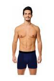 Tutku Erkek Lacivert  Elastan Spor Boxer