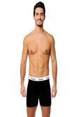 Tutku Erkek Siyah  Elastan Spor Boxer