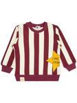 Civil Boys Çizgili Yıldız Baskılı 2-5 Yaş Sweatshirt - Bordo2-3 Yaş