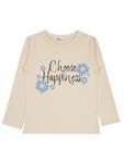 Civil Girls Choose Happiness Baskılı 6-9 Yaş Sweatshirt - Fil Dişi6-7 Yaş