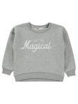 Civil Girls Magical Nakışlı 2-5 Yaş Sweatshirt - Gri2-3 Yaş