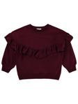 Civil Girls Roba Fırfırlı 10-13 Yaş Sweatshirt - Bordo13-14 Yaş