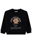 Civil Girls Never Stop Baskılı 2-5 Yaş Sweatshirt - Siyah3-4 Yaş