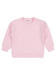 Civil Girls Serpme Taş Baskılı 2-5 Yaş Sweatshirt - Pudra5-6 Yaş
