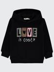 Civil Girls Love Nakışlı 2-5 Yaş Sweatshirt - Siyah2-3 Yaş