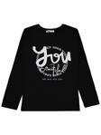 Civil Girls You Beautiful Baskılı 10-13 Yaş Sweatshirt - Siyah11-12 Yaş