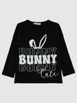 Civil Girls Bunny Baskılı 2-5 Yaş Sweatshirt - Siyah2-3 Yaş
