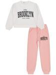 Civil Girls Brooklyn Baskılı 10-13 Yaş Eşofman Takımı - Ekru10-11 Yaş