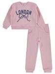 Civil Girls London Baskılı 6-9 Yaş Eşofman Takımı - Pudra6-7 Yaş