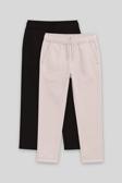 Standart Fit 2li Paket Siyah-Taş Erkek Çocuk Chino Pantolon - 11272
