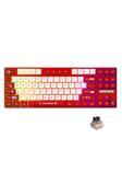 Coverzone Ajazz Ak870 Mc Kablolu Mekanik Oyun Klavyesi Kırmızı Klavye Brown Switch