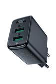 Acefast Duvar Şarj Çift Usb-A Çıkışlı 18W Telefon Ve Tablet Şarj Başlık Dual Usb-A Şarj Kafa Qc18W Eu A33