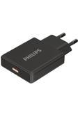 Philips Type-C Hızlı Şarj Adaptörü,33W Powerdelivery 3.0 + Quickcharge 3.0,Akım Korumalı,Slim Şarj,Dlp4311C