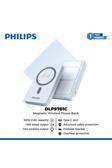 Philips Magsafe Kablosuz Powerbank,5000 Mah,Stand Özellikli,Usb-C Ve Usb-A Çıkışlı,Hızlı Şarj,Li-Po,Dlp9701C