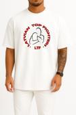 Oversize Mma Club Latvian Top Fighters Pankration Göğüs Tasarımlı Unisex T-Shirt