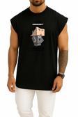 Oversize Sherlock Holmes Arthur Conan Doyle Illustration Göğüs Tasarımlı Atlet