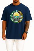 Oversize Tashkent Emblem Of Uzbekistan Coat Of Arms Göğüs Tasarımlı Unisex T-Shirt