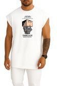 Oversize Sherlock Holmes Arthur Conan Doyle Illustration Göğüs Tasarımlı Atlet