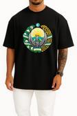 Oversize Tashkent Emblem Of Uzbekistan Coat Of Arms Göğüs Tasarımlı Unisex T-Shirt