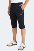 Slazenger NECK I Erkek Cepli Kapri Siyah Şort