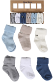 Organik Pamuklu 6'lı Yenidoğan Bebek Çorap