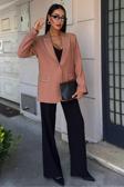 Hardy Taş Detay Blazer Ceket -CAMEL