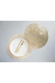 English Home Glazzy Pvc 2'Li Amerıkan Servis 38 Cm Gold