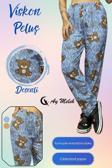 Aymelek Kadın Pijama Soft Pamuklu İnce Nefes Alan Peluş Tek Alt Pijama