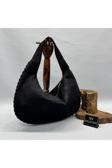 Kadın SİYAH Yarım Ay Süet El Omuz Kol Çanta OT00090