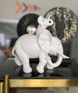 Dekoratif Yavrulu Fil Biblo Fil Heykeli 