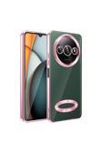 Coverzone Xiaomi Redmi A3 4G 2024 Uyumlu Kılıf Kamera Korumalı Logo Gösteren Parlak Colored Z-Omega