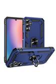 Coverzone Samsung Galaxy A15 Uyumlu Kılıf Z-Vega Shockproof Standlı Yüzük Tutuculu Mega Case Kapak