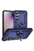 Coverzone Samsung Galaxy S23 Fe Uyumlu Kılıf Z-Vega Shockproof Standlı Yüzük Tutuculu Mega Case Kapak