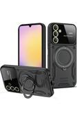 Coverzone Xiaomi Redmi Note 13 4G Uyumlu Kılıf Joy Joy Standlı Lens Korumalı 360 Yüzük Aparatı