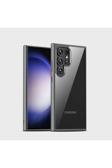 Coverzone Galaxy S24 Uyumlu Kılıf Kenarı Renkli Arkası Şeffaf Kamera Korumalı Impact Protectıon