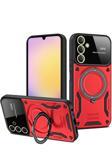 Coverzone Xiaomi Redmi Note 13 4G Uyumlu Kılıf Joy Joy Standlı Lens Korumalı 360 Yüzük Aparatı