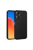 Coverzone Xiaomi Redmi 12 5G Uyumlu Kılıf Z- Premier Silikon Soft Pürüzsüz Yüzey Kapak Siyah