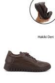 Kadın Kahverengi Bağcıklı Hakiki Deri Comfort Ayakkabı