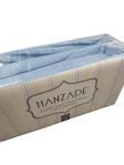 Hanzade %100 Pamuk Penye Lastikli Çift Kişilik Çarşaf Seti (160x200+30) - Mavi