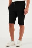 Buratti Pamuklu Regular Fit Normal Bel Belden Bağlamalı Erkek Short 5908021 SİYAH