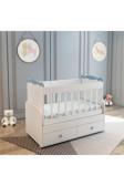 Patiko Furniture Sahra 850 2 Çekmeceli Beşik (60X120) Mavi