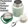 Çelik Mama Termosu sıcak veya soğuk yiyecekler için öğle yemeği termosu 500 ml
