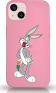 Printify Iphone 13 Uyumlu Lansman Kılıf Bugs Bunny Tasarımlı Altı Kapalı Içi Kadife Kaplı Kapak